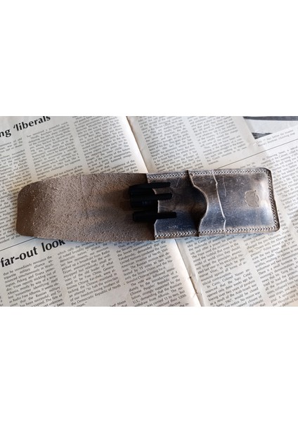 Crazy Gerçek Deri Özel Kalemleriniz Için Kalemlik ( 3*4 Kalem Için ) 28 cm \ 8 cm Büyük Boy Nlu3 indirimleri