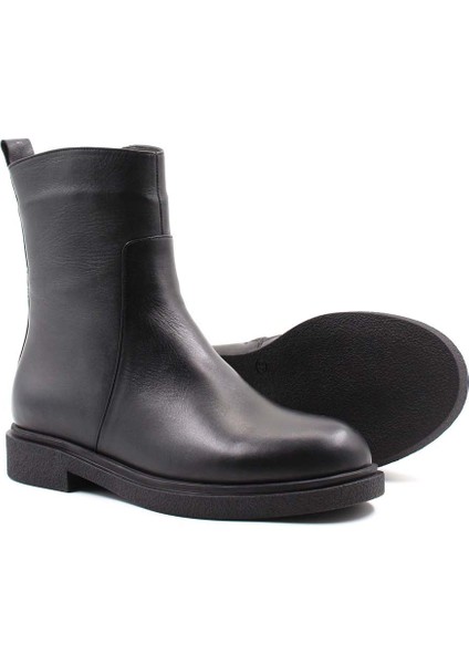 Deri Kürklü Kadın Klasik Bot 866KZA321