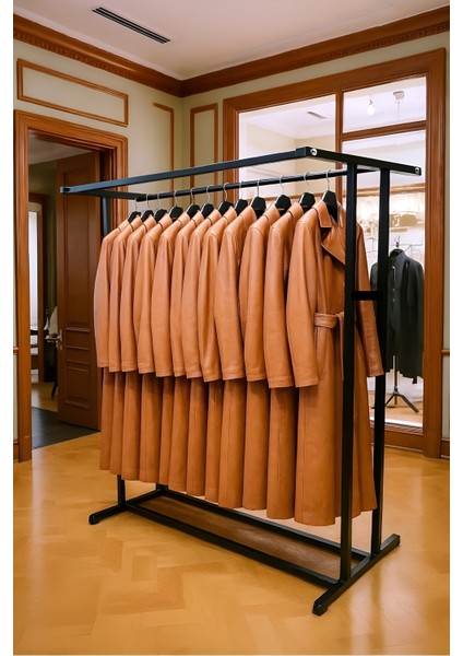 Premium 150 cm Çelik Konfeksiyon En 125 cm Elbise Askılık Tekerlekli Demonte Eşek Portmanto Hanger Rack indirimleri