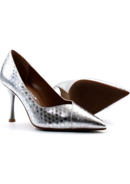 Fast Step Deri Kadın Ince Topuk Ayakkabı 019Za24-485