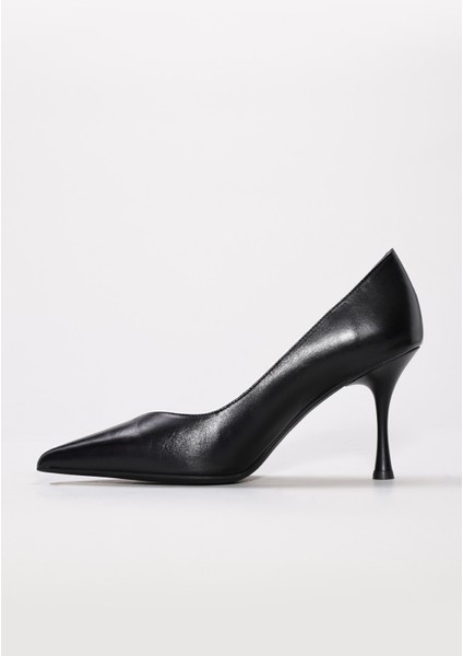 Fast Step Deri Kadın Ince Topuk Ayakkabı 019Za24-485