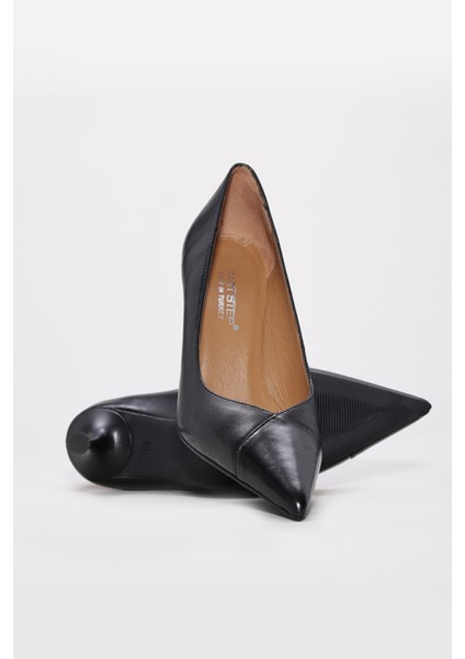 Fast Step Deri Kadın Ince Topuk Ayakkabı 019Za24-485