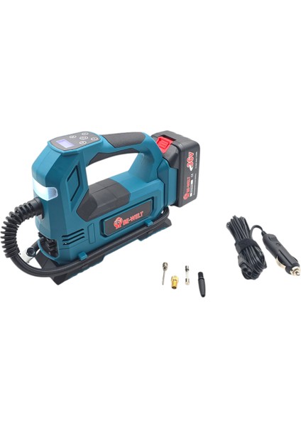 Be-Welt BHD02 Şarjlı Yıkama Makinesi ve Şarjlı Mini Kompresör Çantalı Set modelleri