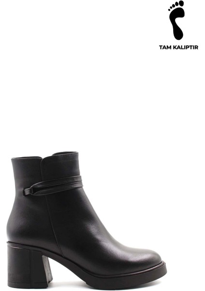 Hakiki Deri Kürklü Kadın Klasik Bot 757KZA24514 fırsatları