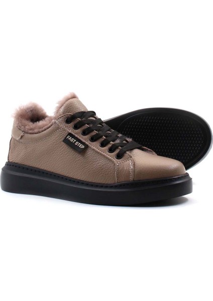 Hakiki Deri Kürklü Kadın Casual Ayakkabı 160KZA950