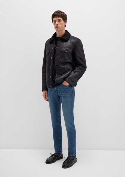 Suni Kürk Detaylı Siyah Suni Deri Ceket 0110460-71379 modelleri