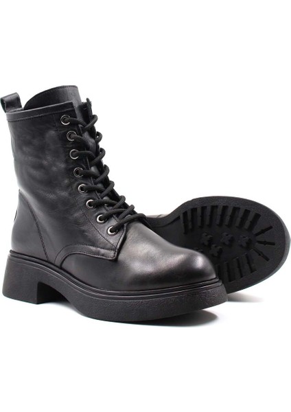 Deri Kürklü Kadın Klasik Bot 124KZA2420