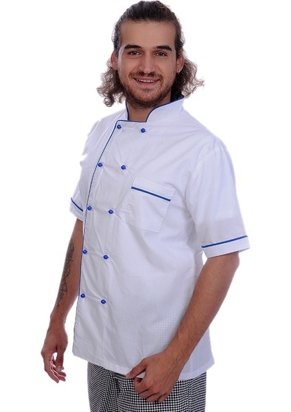 Aşçı Ceket Kısa Kollu Sax modelleri