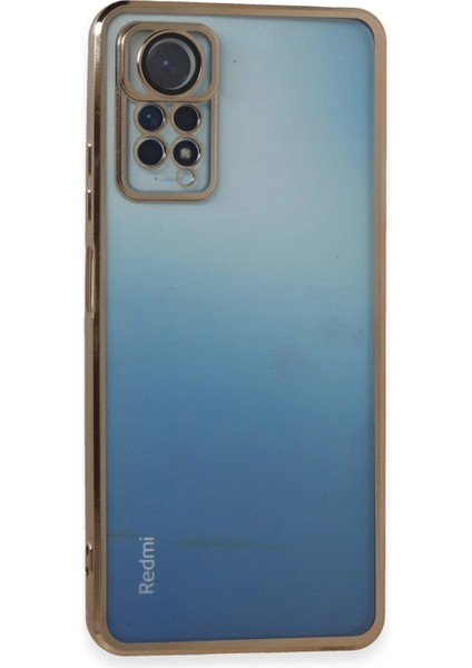 Xiaomi Redmi Note 11 Pro Kılıf Lensli Silikon - Gold - MRS7487-9385