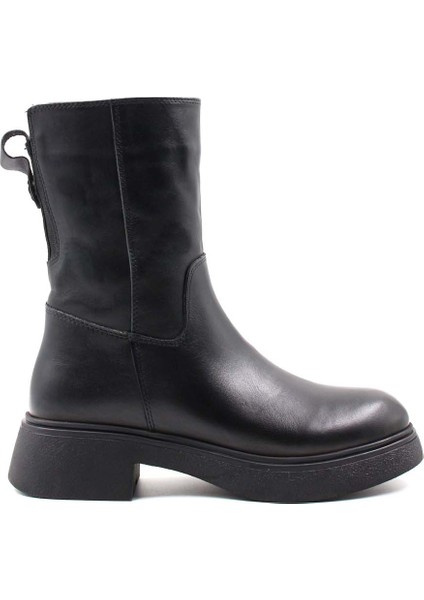 Deri Kürklü Kadın Klasik Bot 124KZA2415