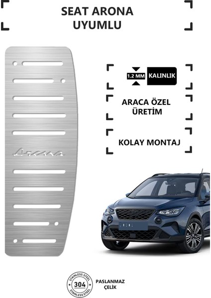 Seat Arona Ayak Dinlendirme Pedalı Krom Ayak Dayama Pedalı