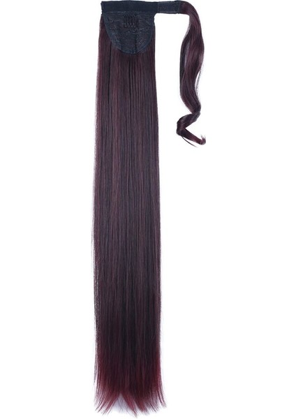 Bağlamalı Düz At Kuyruğu / Koyu Kızıl fırsatları