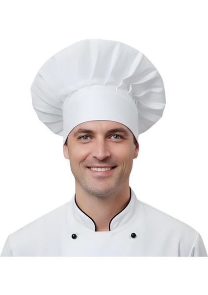 Aşçı Balon Kep Beyaz modelleri