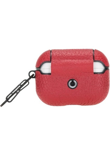 Apple Airpods Pro Uyumlu Deri Kılıf Juni Erc2 Kırmızı modelleri