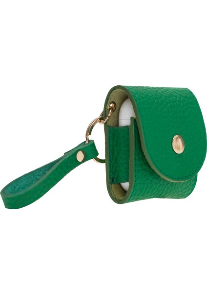 Apple Airpods 2.nesil Uyumlu Deri Kılıf Mai Snap Erc4 Yeşil fiyatları