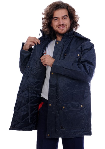 Kışlık İş Kabanı Kapşonlu