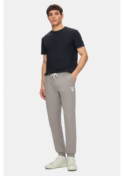 Canary Lacivert Bisiklet Yaka Gofre Baskılı Modal Kumaş Standard Fit Erkek Tshirt