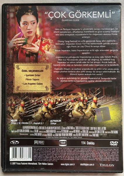 Altın Çiçeğin Laneti (Curse Of The Golden Flower) DVD (Orjinal Dönem Baskı Dvd) fiyatları