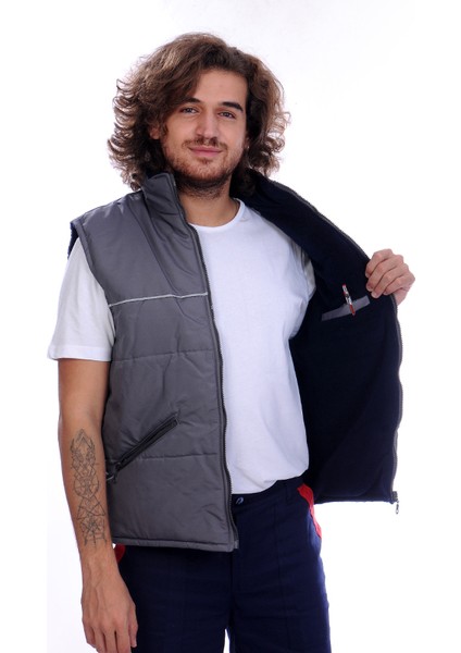 Oxford Yelek Polarlı Reflektör Biyeli Gri indirimleri