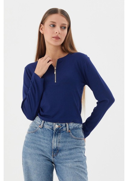 Yakası Fermuarlı Penye Body Lacı modelleri