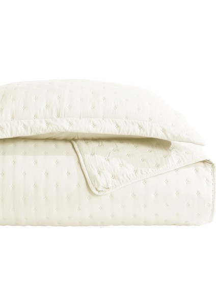 Helena Yatak Örtüsü Çift Kişilik 3 Parça (240x260 cm) Krem