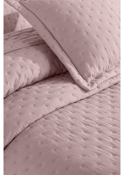 Helena Yatak Örtüsü Çift Kişilik 3 Parça (240x260 cm) Pudra