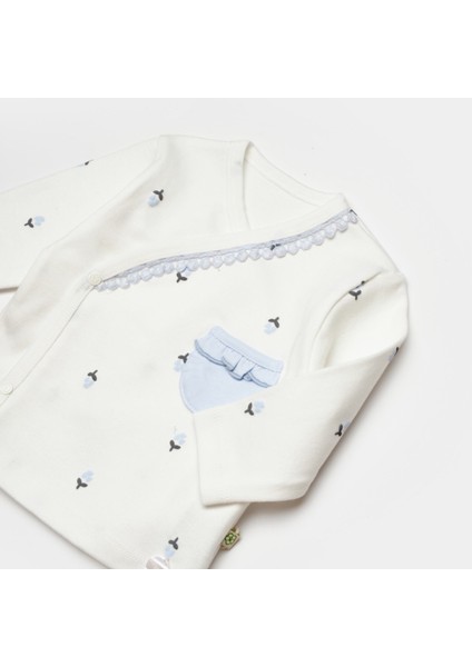 Biorganic Love Floral 3 Parça Zıbın Seti 73346 Ekru Lila indirimleri