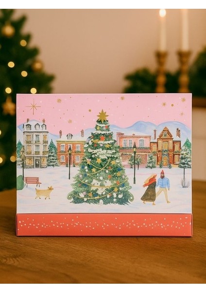 Tatlı Noel Takvimi-Tatlı Geri Sayım-30'lu Yılbaşı Advent Calendar-Madlen Çikolatalı