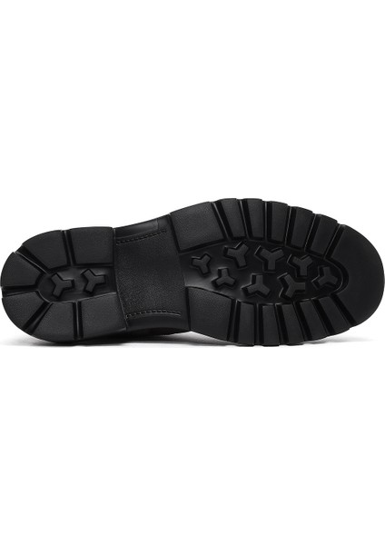 Erkek Vizon Kalın Tabanlı Süet Deri Chelsea Bot 25WFD701810 indirimleri