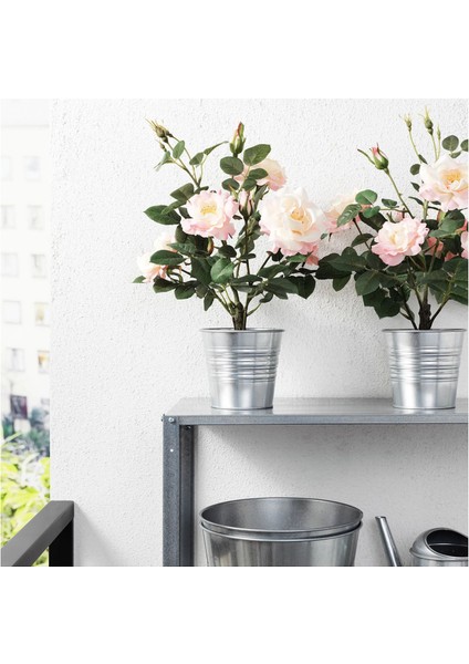 Fejka Yapay Bitki Pembe 12 cm Gül Iç/dış Mekan modelleri