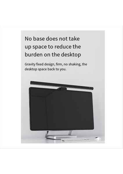 Işık çubuğu dokunma / kablosuz uzaktan çift kontrol göz koruması, bilgisayar için parlama önleyici USB okuma ışığını izleyin (Yurt Dışından)