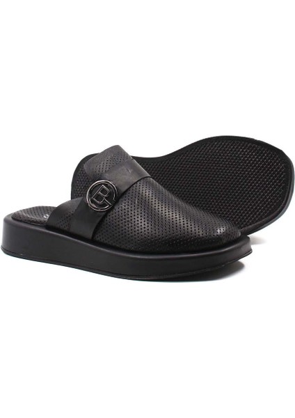 Deri Kadın Düz Terlik 710ZA298