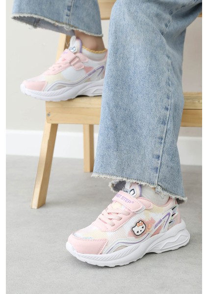 Unisex Spor Rahat Taban Hafif Sneaker Cırt Cırtlı Yazlık Bebek Ve Çocuk Ayakkabısı 615xca305