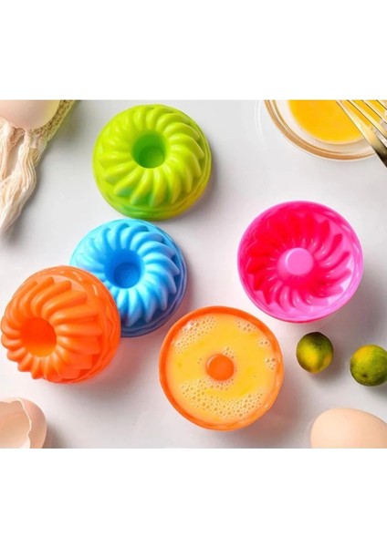 6'lı Silikon Mini Kek Kalıbı Renkli Mini Muffin Kalıbı fırsatları