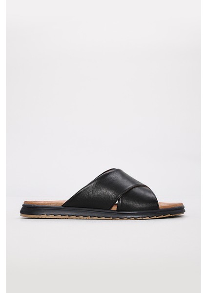 Deri Kadın Düz Terlik 657ZA2444