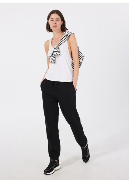 Siyah Kadın Eşofman Altı F5WL-EA0235