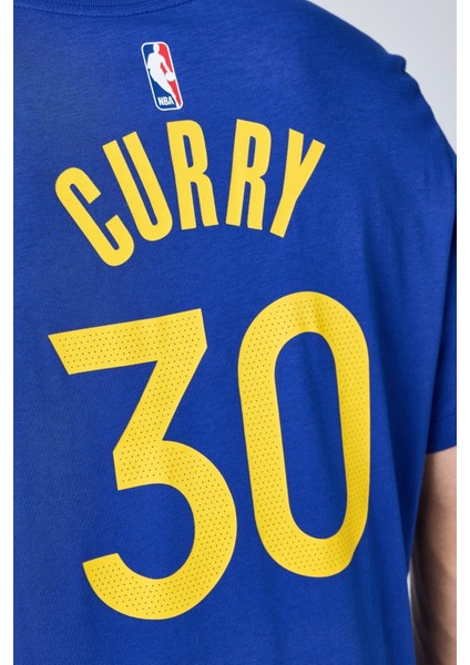 Basketball Nba Golden State Warriors T-Shirt Erkek Pamuklu Tişört Mavi fırsatları