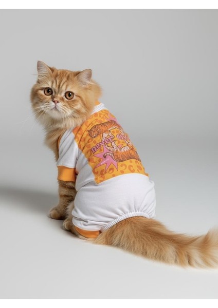 Never Give Up Penye Kedi Tulum Pijama