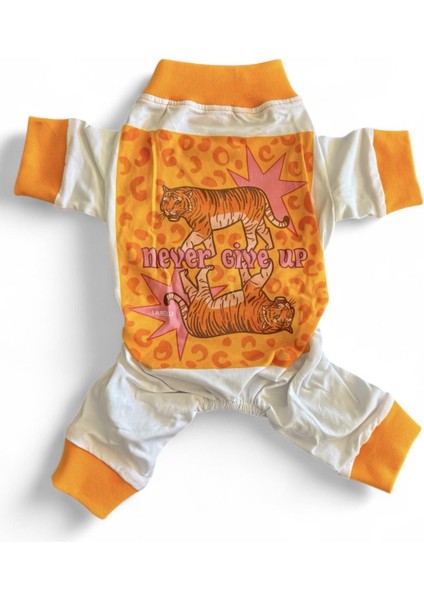 Never Give Up Penye Kedi Tulum Pijama fırsatları
