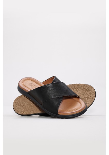 Deri Kadın Düz Terlik 657ZA2444