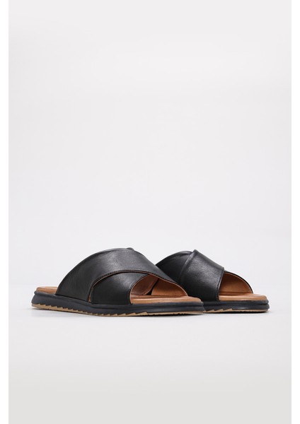 Deri Kadın Düz Terlik 657ZA2444