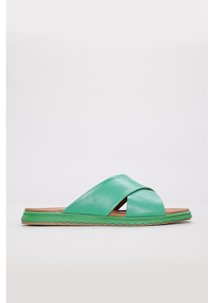 Deri Kadın Düz Terlik 657ZA2444