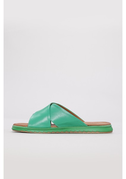 Deri Kadın Düz Terlik 657ZA2444