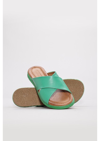 Deri Kadın Düz Terlik 657ZA2444