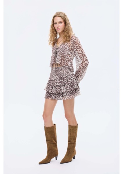 Leopar Kadın Etek ETK00830 modelleri