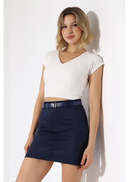 Mini Süet Etek Kemerli fırsatları