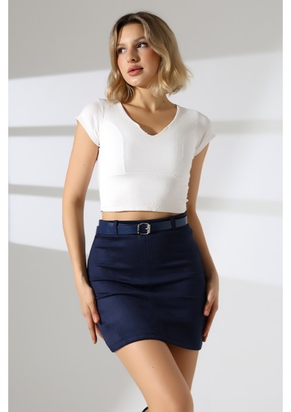 Mini Süet Etek Kemerli indirimleri