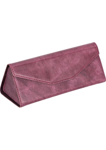 Smart Glass Deri Gözlük Kılıfı Tn6 Mor