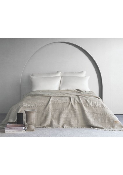 Strada Fitilli Yatak Örtüsü - Bej