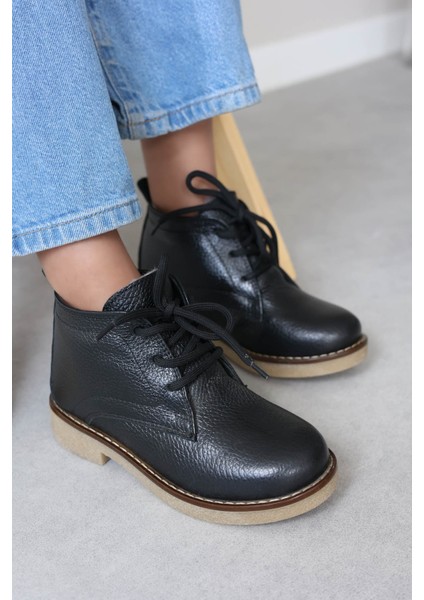 Deri Kürklü Unisex Çocuk Klasik Bot 612KXCA2024
